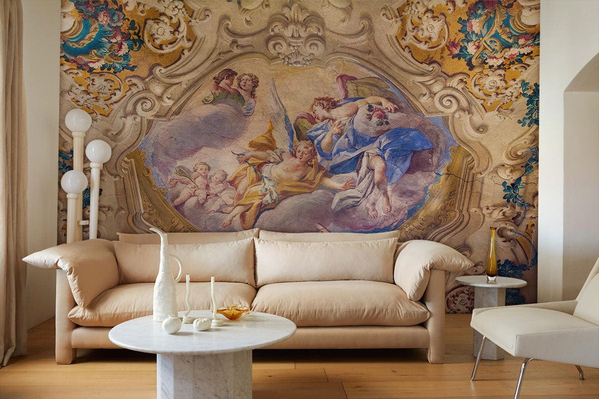 Angels Church Painting Wall Mural Art