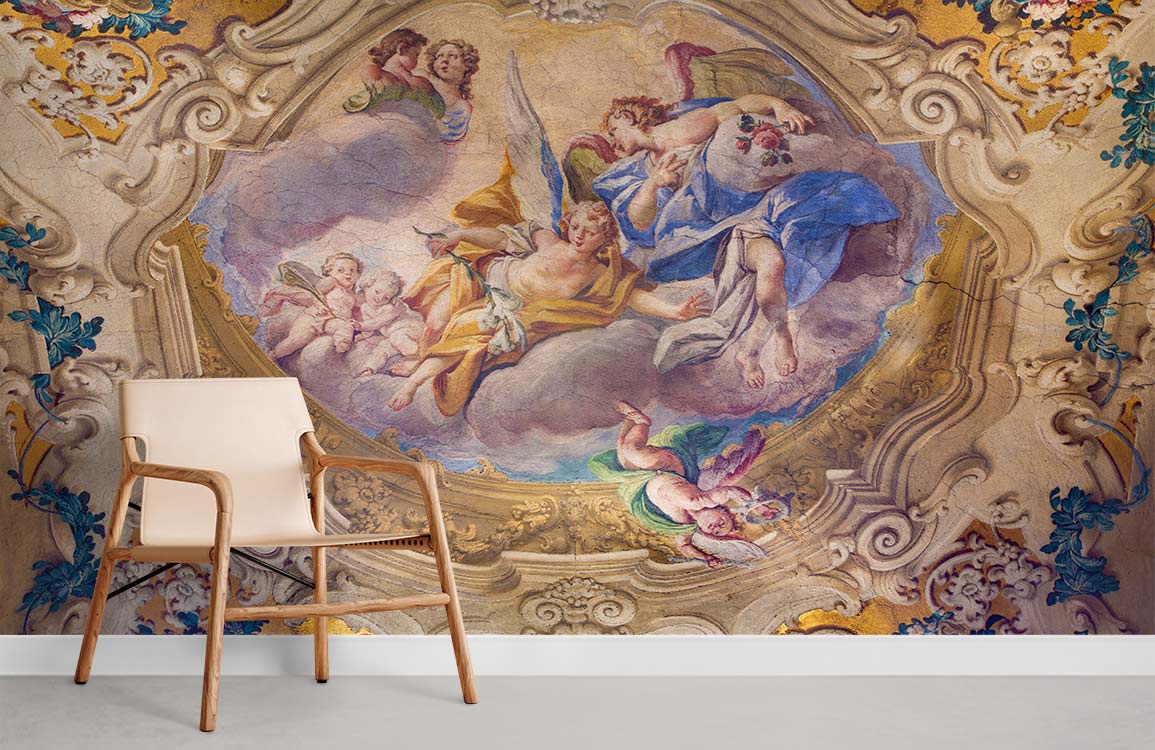 Angels Church Wallpaper Mural Room
