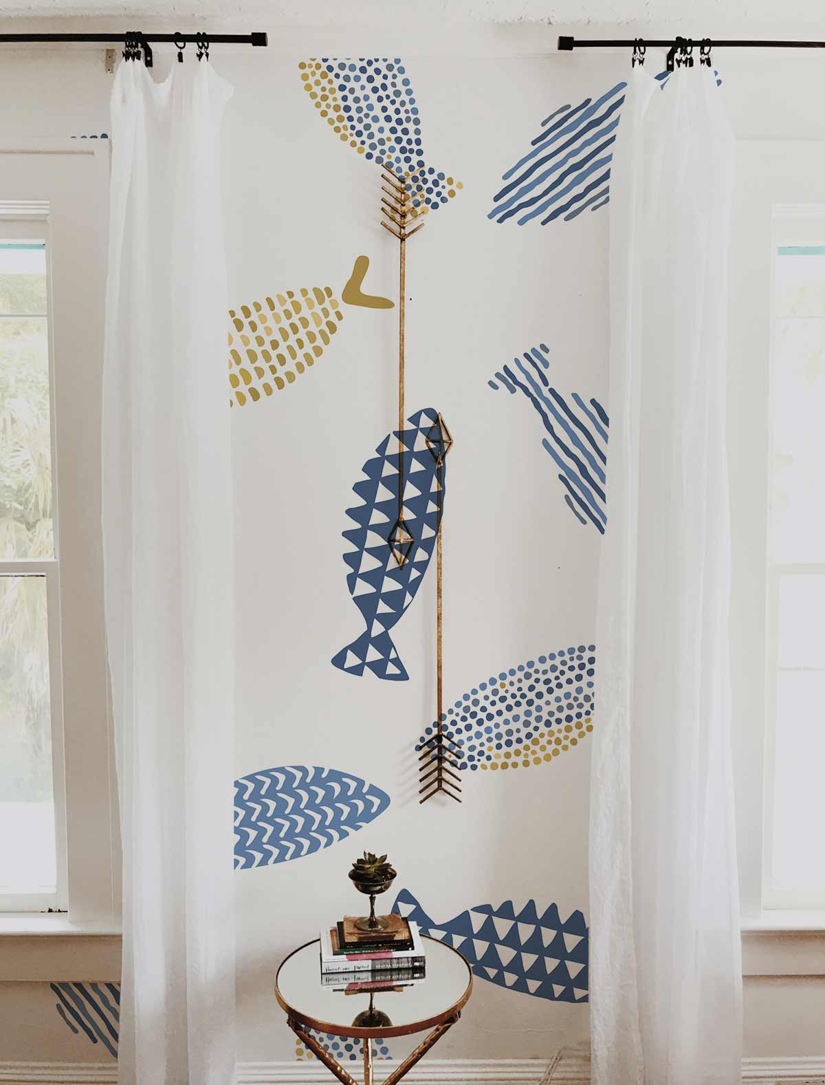 amazing fish wallpaper mural aesthetic design