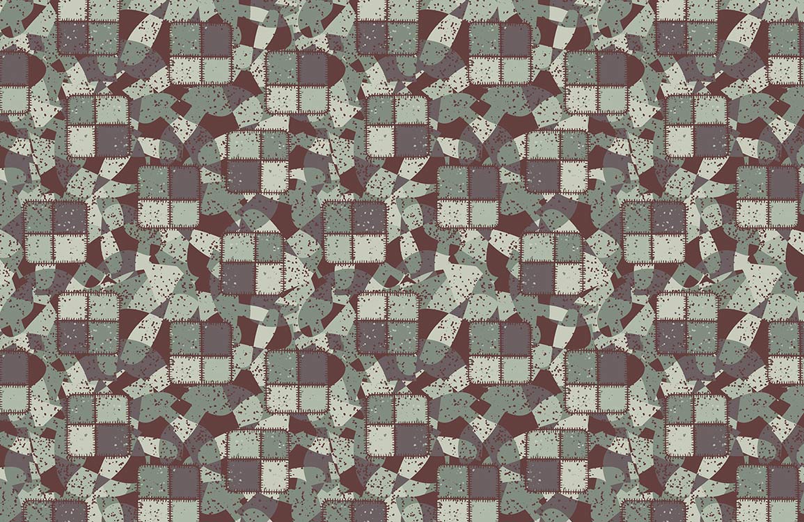 Geometric Abstract Retro Mural Wallpaper