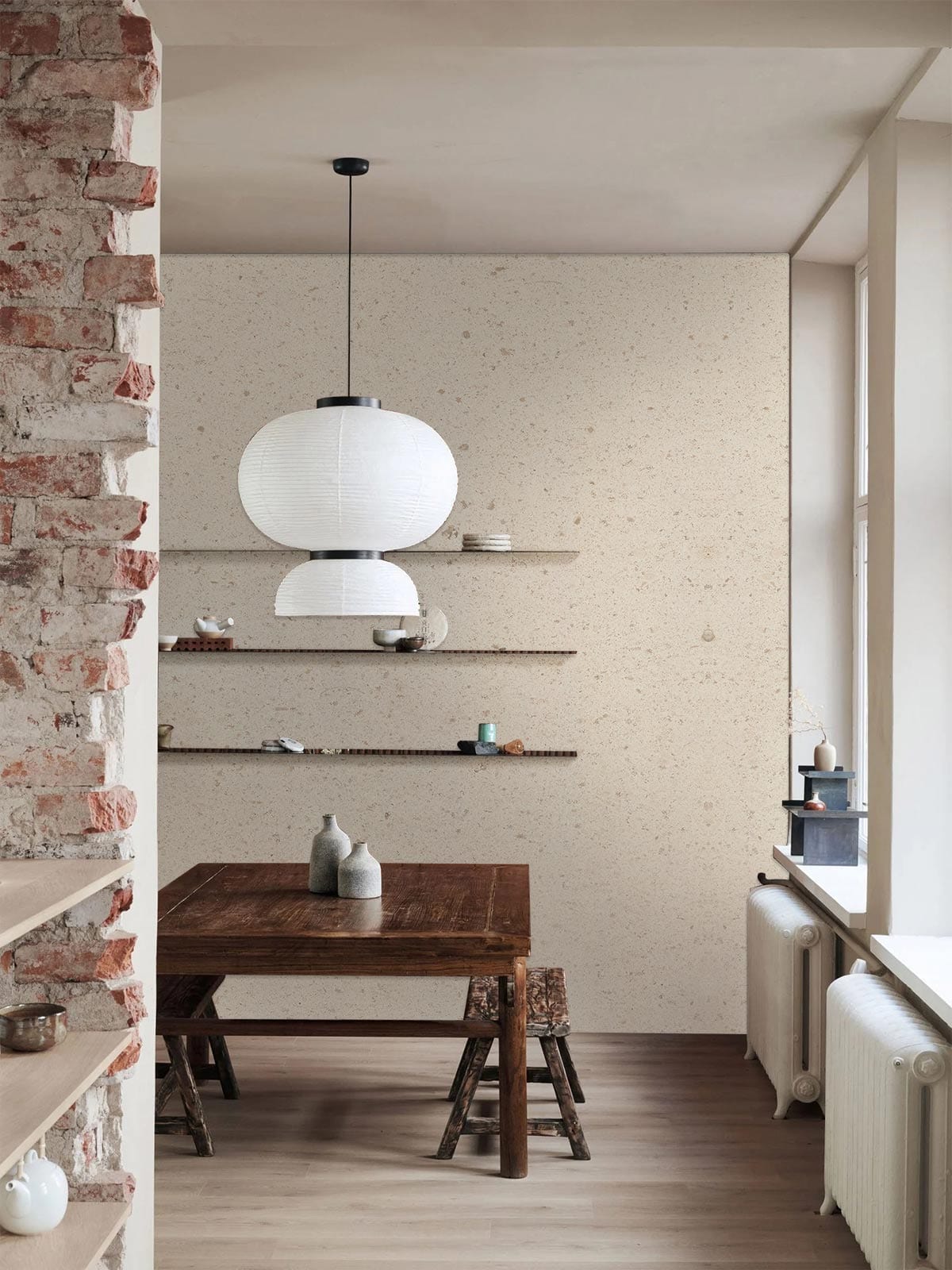 Stone Concrete Wallpaper Mural Home Interior Decor