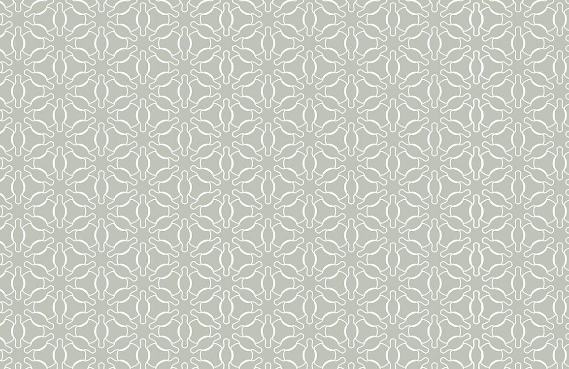 Wallpaper mural with a geometric flower pattern for use as home decor.