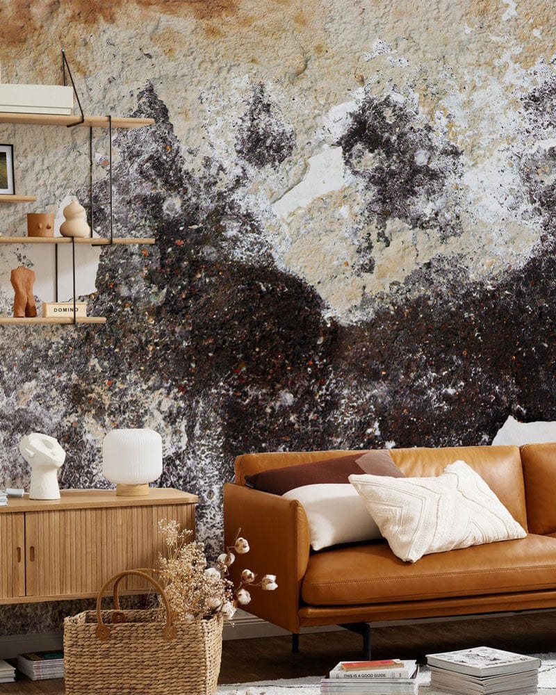 abstract industrial wall mural living room decor