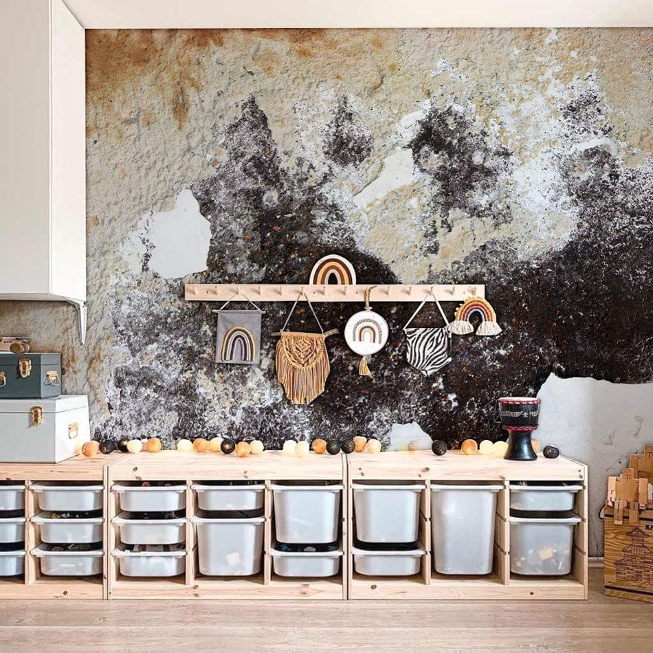 rust wall for room decor idea