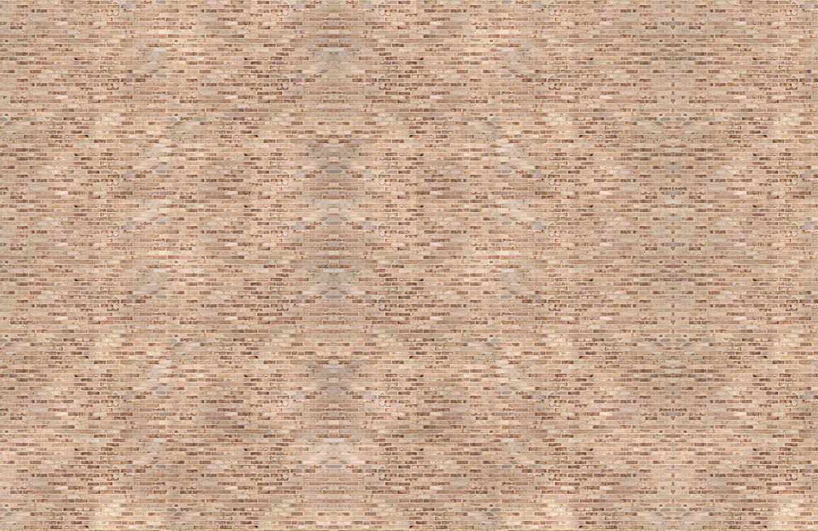 Rustic Textured Beige Brick Mural Wallpaper