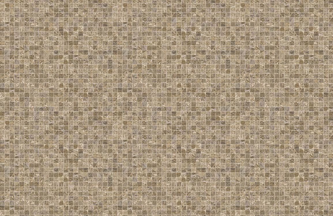 Brown Mosaic Wallpaper Mural Plain