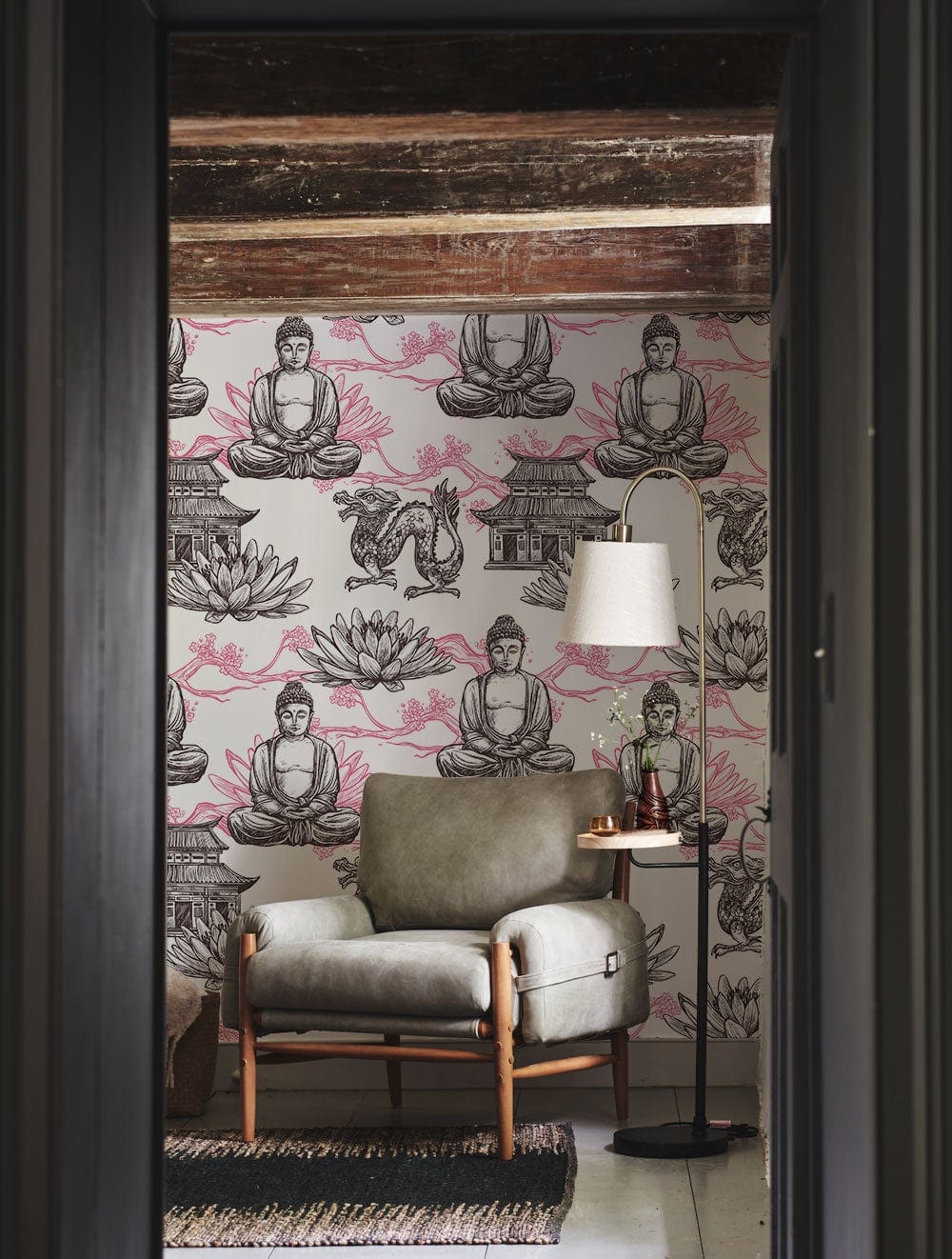 Buddha Meditation Religious Wall Decoration Idea