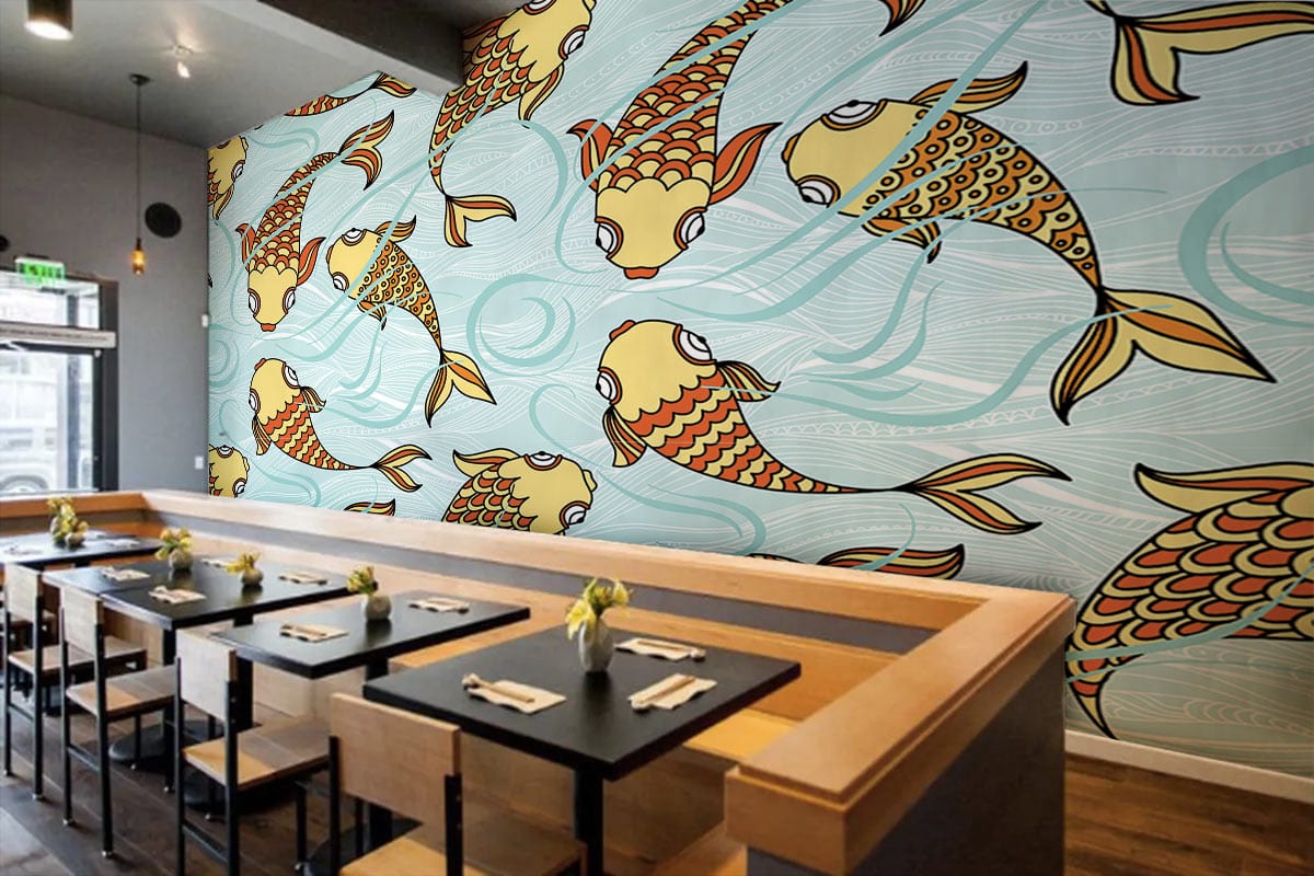 Craps in the Pool Ocean Wallpaper Home Interior Decor