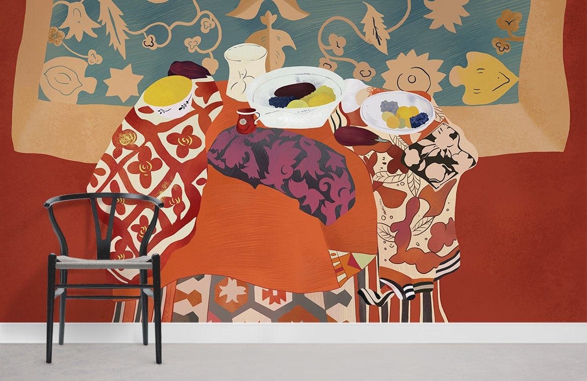 Afternoon Tea Wallpaper Mural