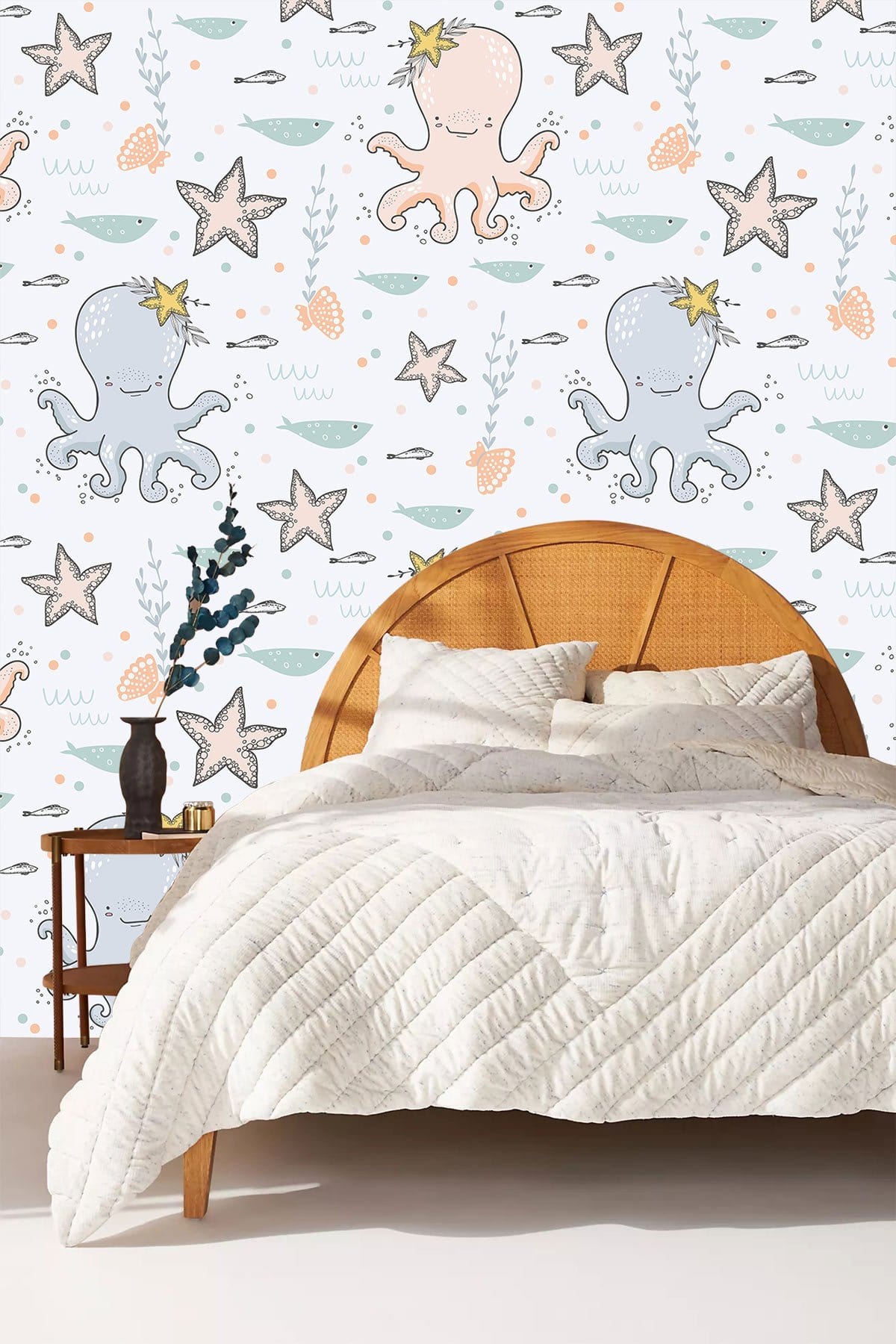 Underwater Adventure Kids Room Mural Wallpaper in bedroom