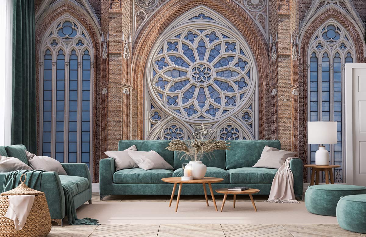 Cathedral Window Wallpaper Mural Custom Art Design