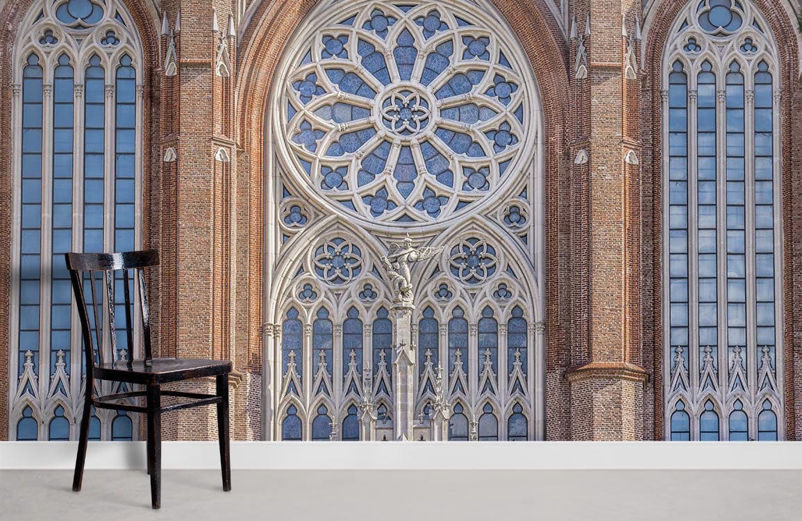 Cathedral Window Wallpaper Mural Room Decoration Idea
