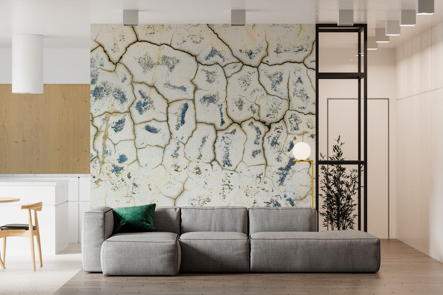 industrial design feature wall lounge interior design