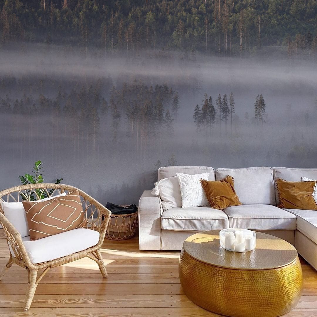 fog surrounded jungle groups customized wallpaper