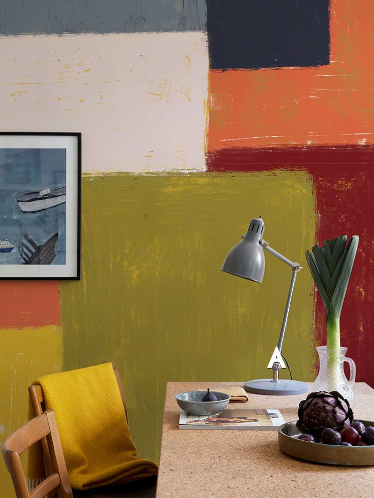 colorful custom mosaic and tile wallpaper mural