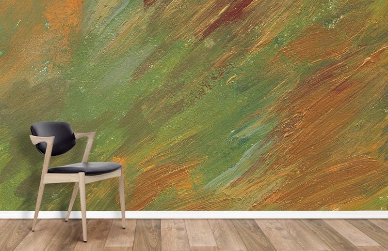 Abstract Brushstroke Textured Mural Wallpaper