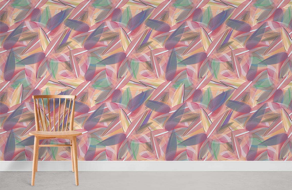 Colorful Petals Flower Wallpaper Mural Room
