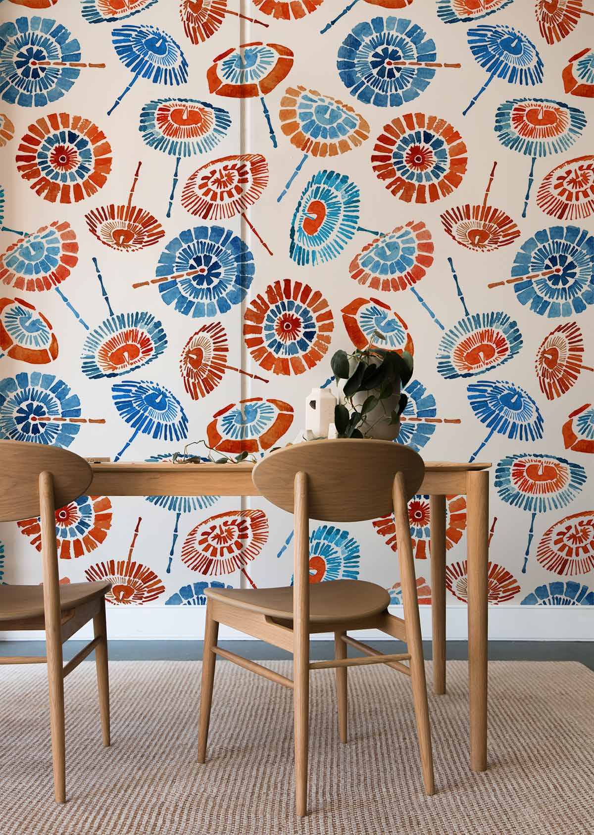 Multi-color Umbrellas wall Murals for living room