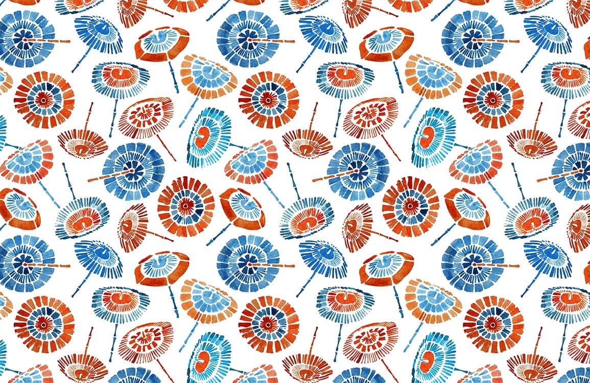 Multi-color Umbrellas wall Murals