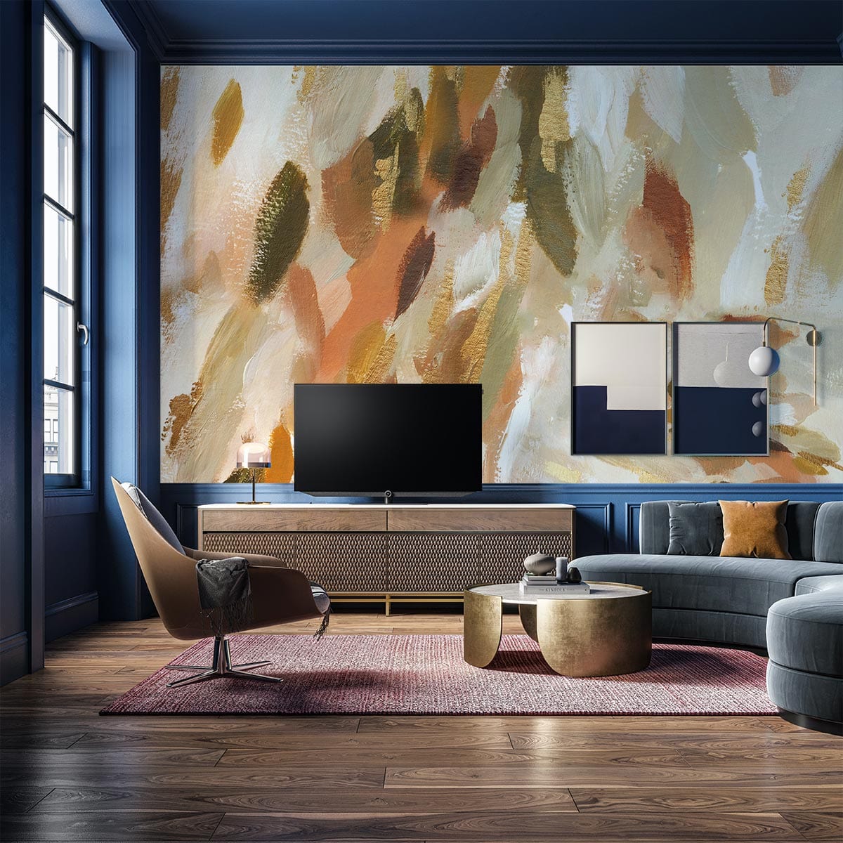 Art Decor Oil Painting Mural Wallpaper for living Room decor