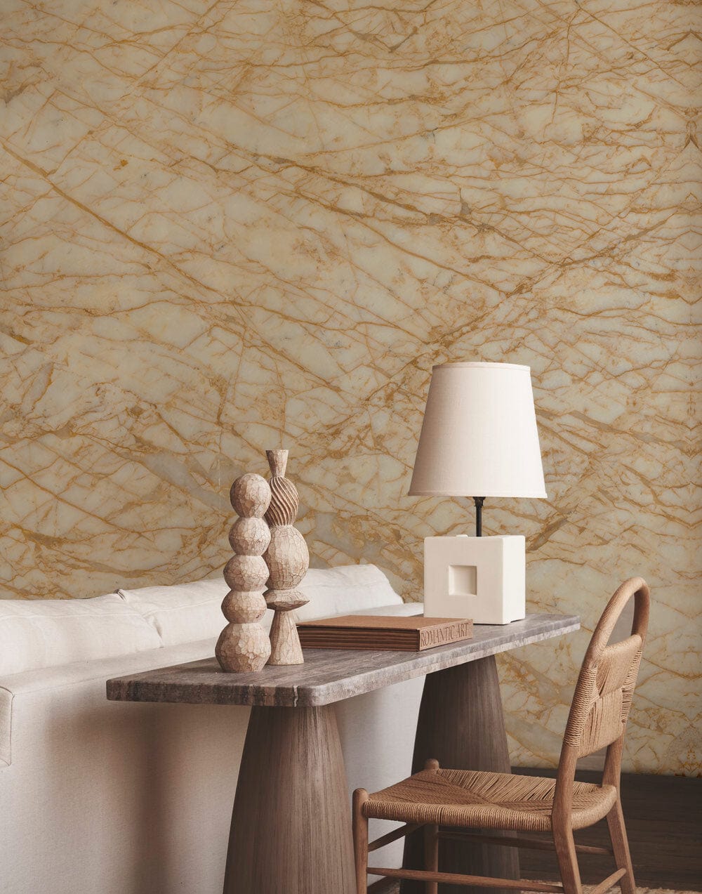 Crack Covered Stone Wallpaper Mural Home Interior decor