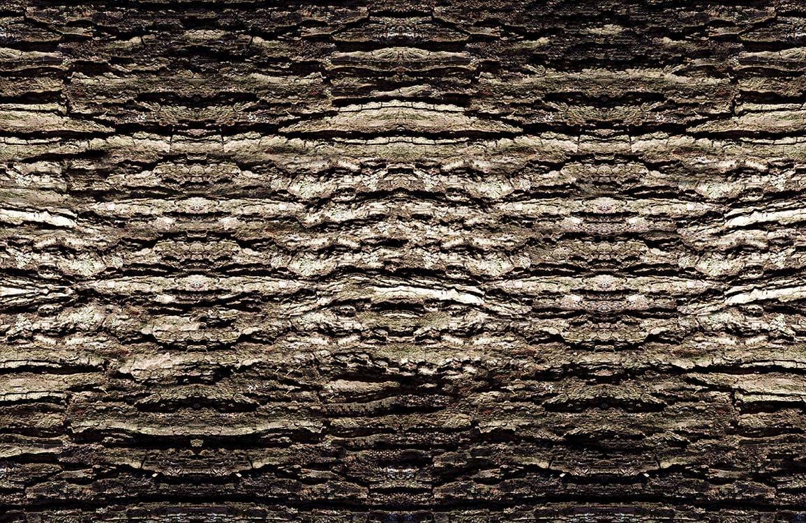 Rustic Textured Bark Mural Wallpaper