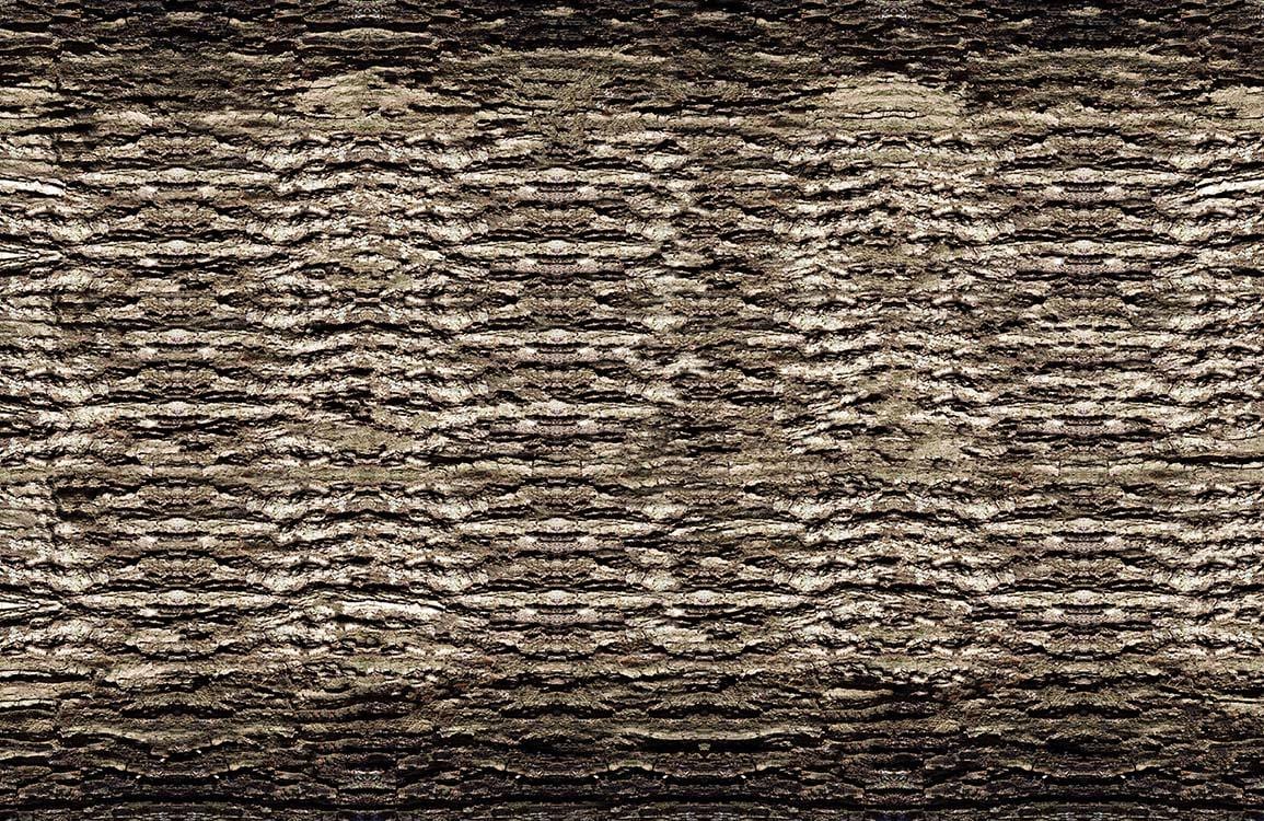 Rustic Textured Bark Pattern Mural Wallpaper