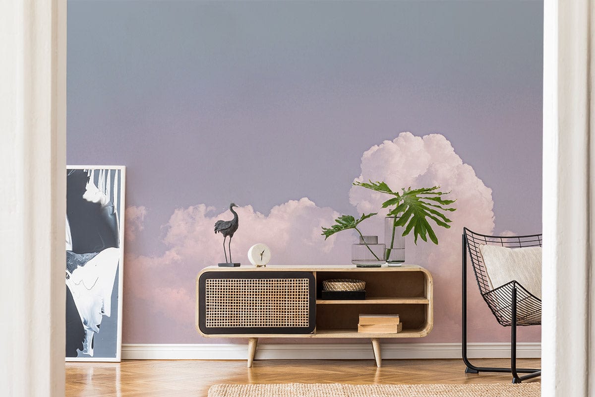 Dreamy Clouds Wallpaper Mural Cusrom Design Interior