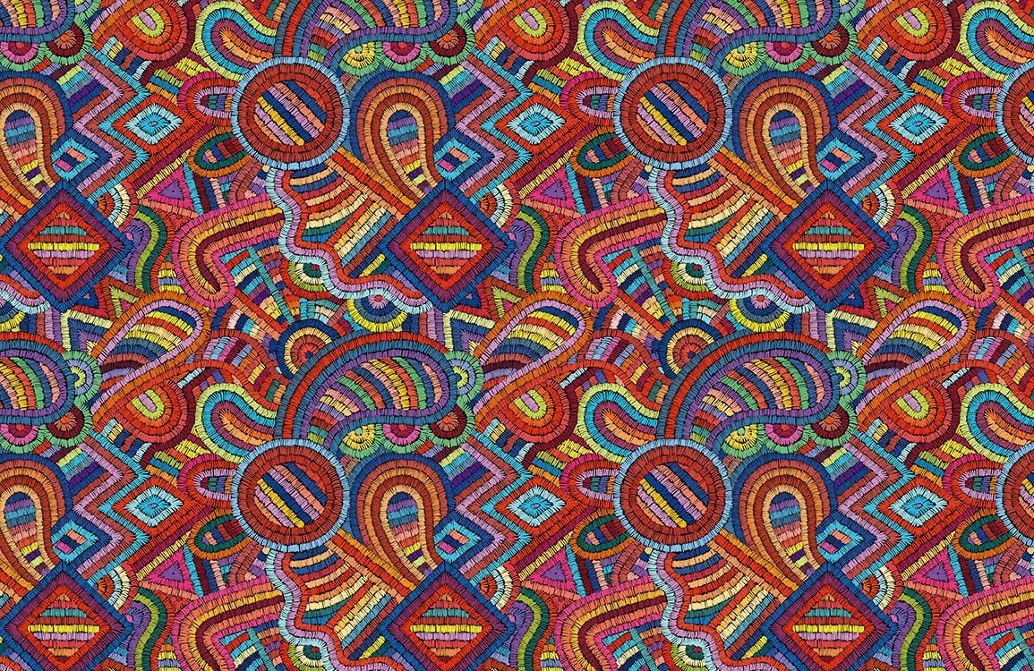 Colorful Abstract Geometric Pattern Mural Wallpaper