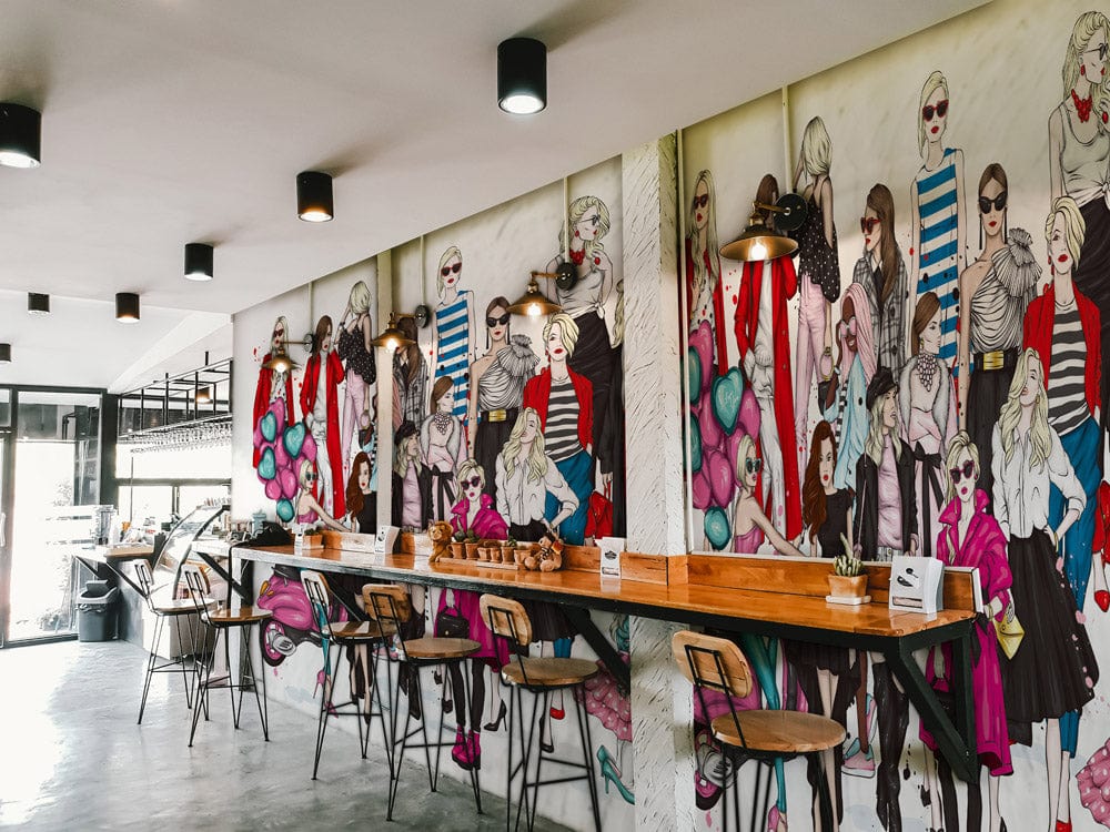 Fashion Devils Art Mural Restaurant