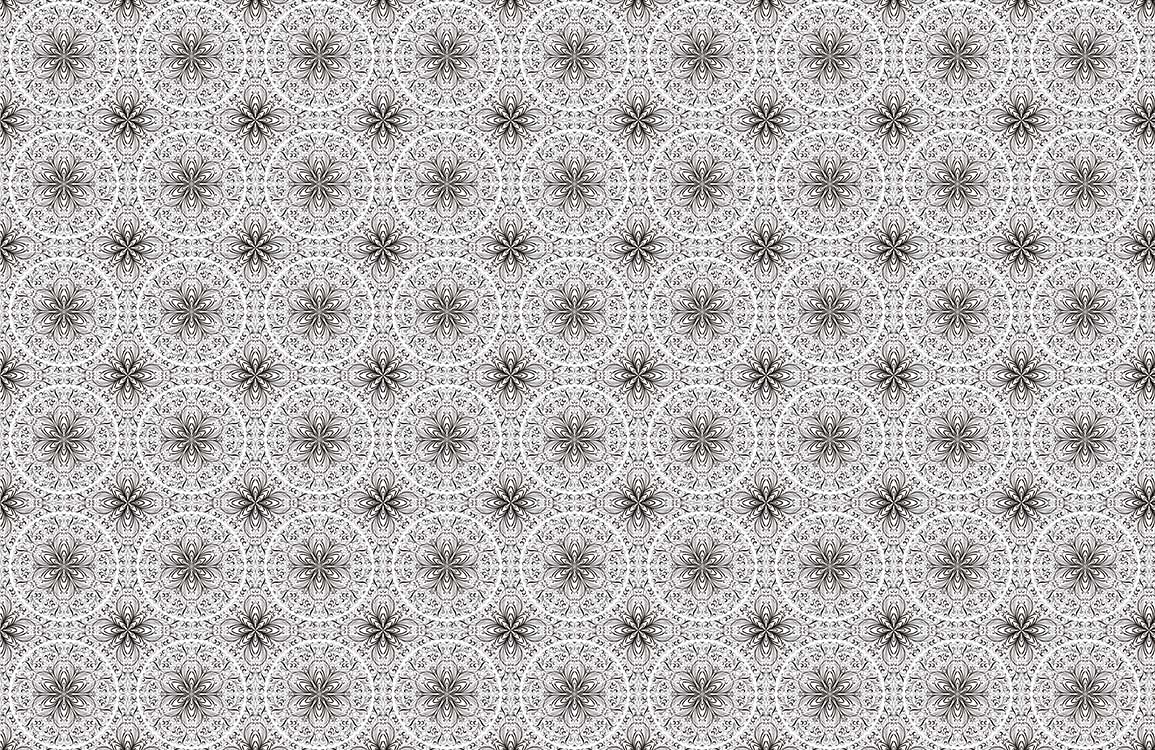 Vintage Floral Lace Pattern Mural Wallpaper