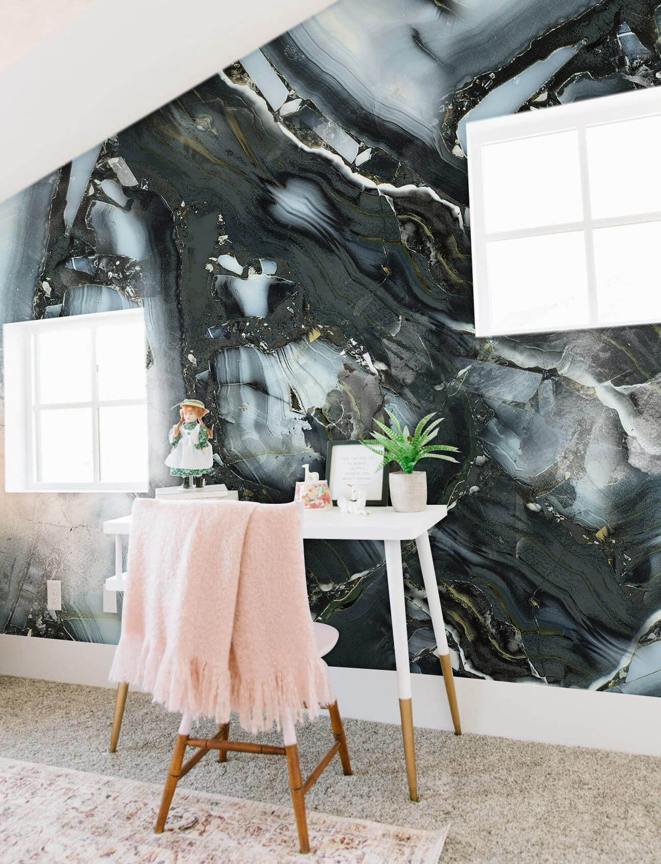 drak fluid crystal wall decoration living room