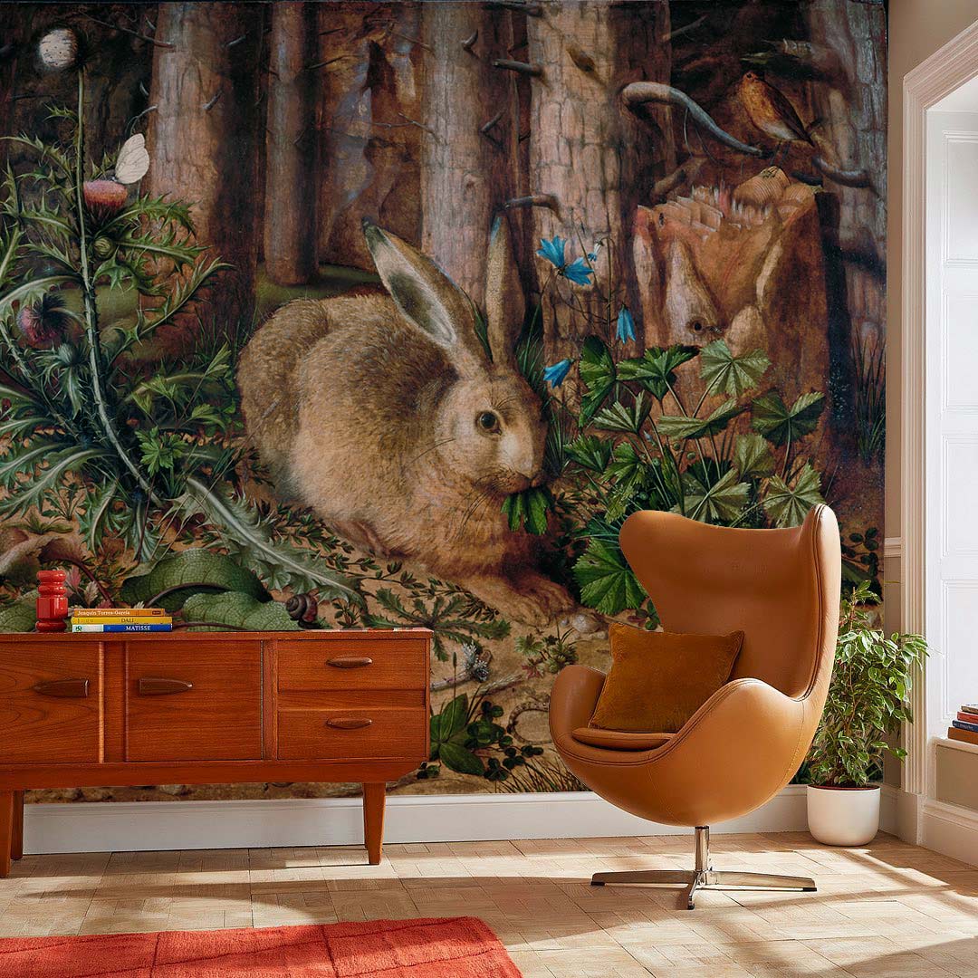 Forest Hare Wallpaper Mural Hallway