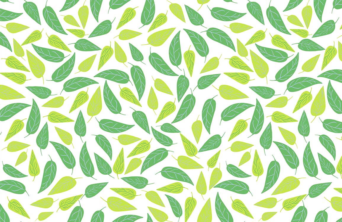 Fresh Green Leaf Wallpaper Home Decor