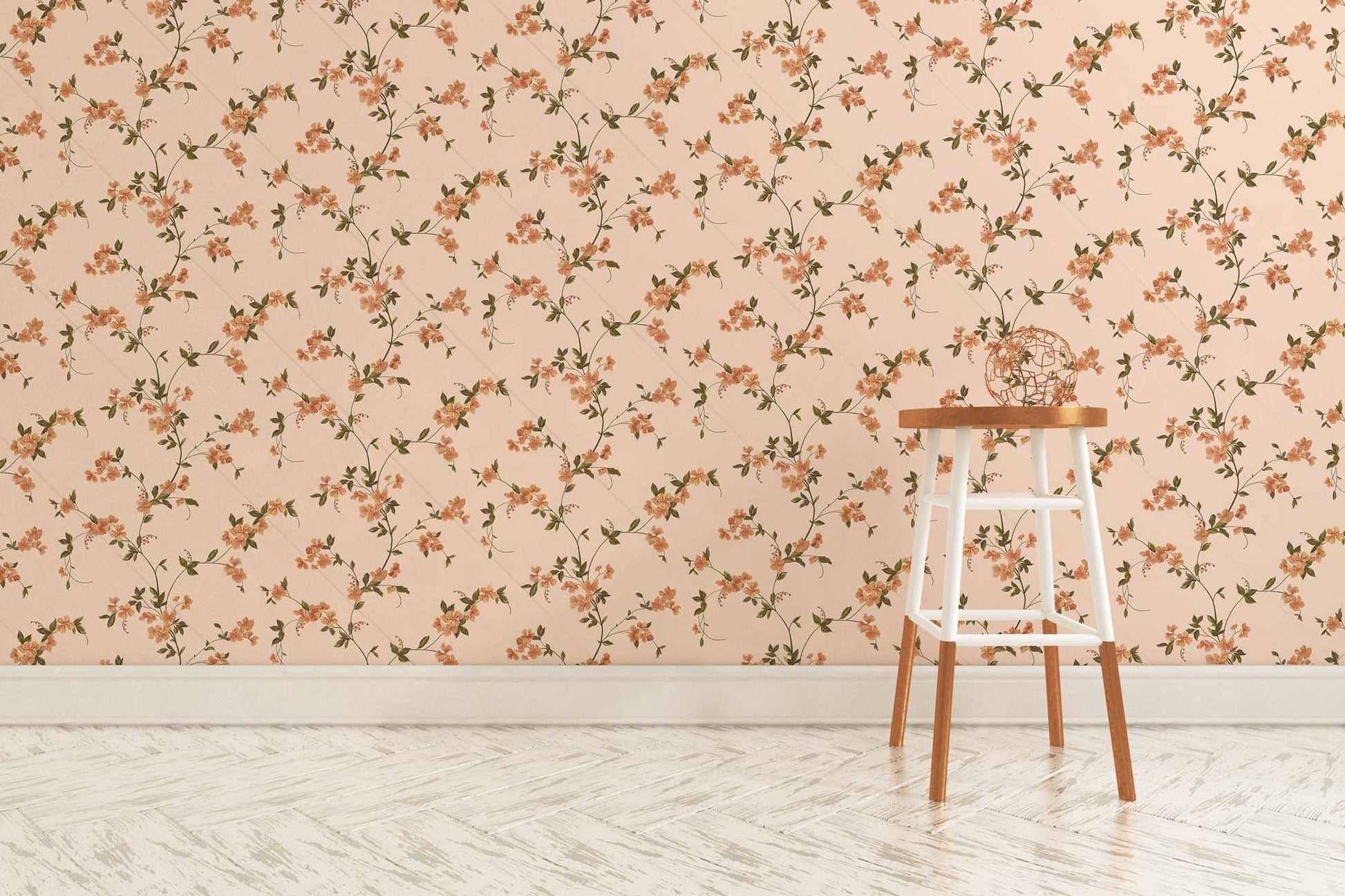 Vintage Floral Bloom Mural Wallpaper