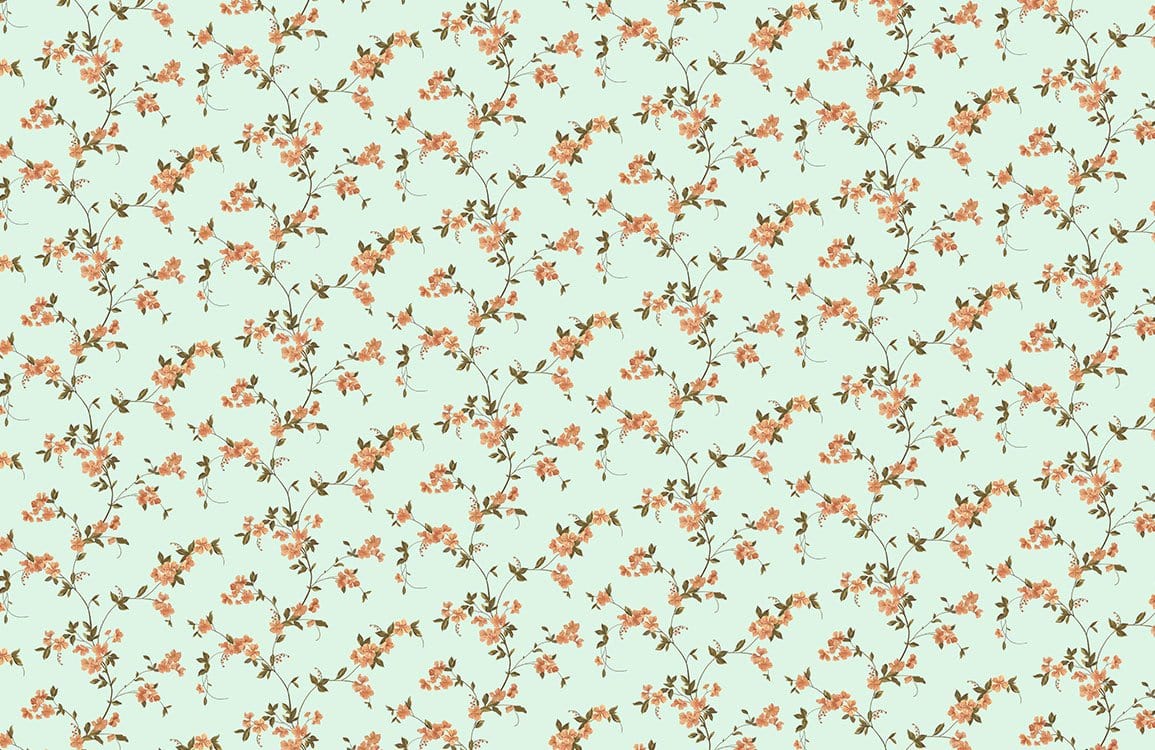 Vintage Floral Blossom Mural Wallpaper