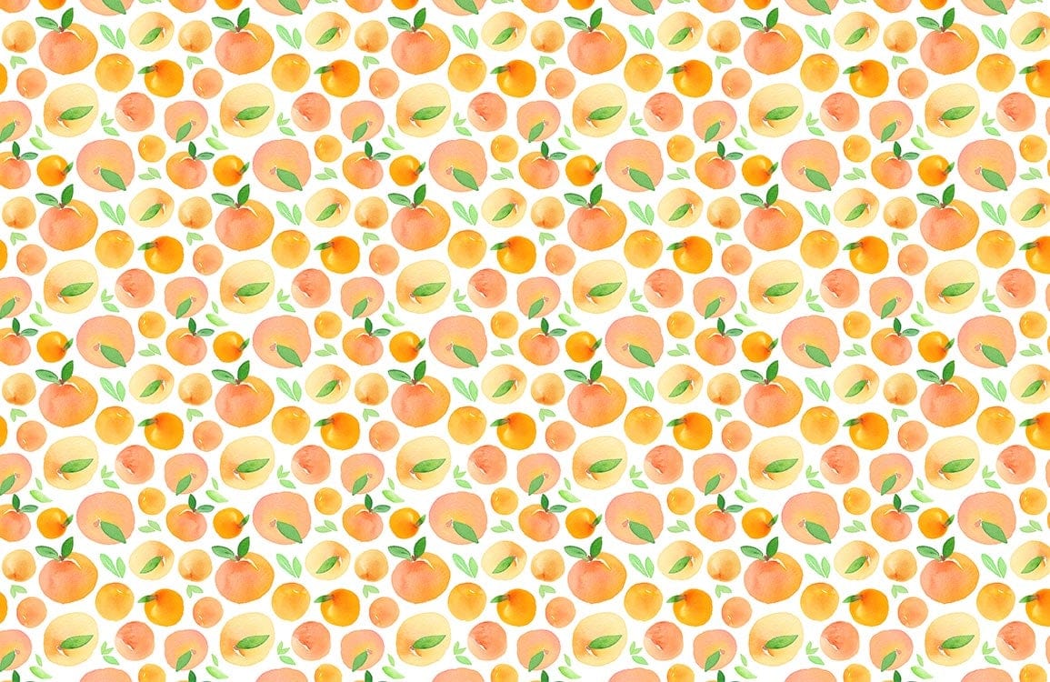 Fresh Orange Fruit Wallpaper Home Decor