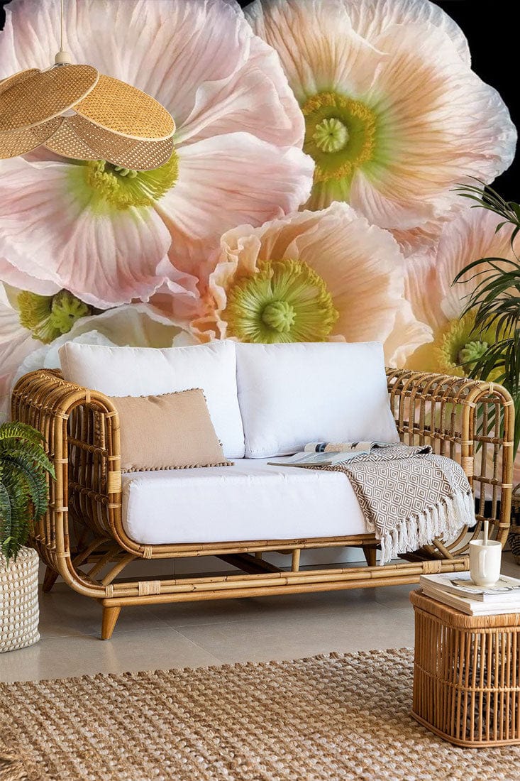 flower blossom wall mural lounge decoration