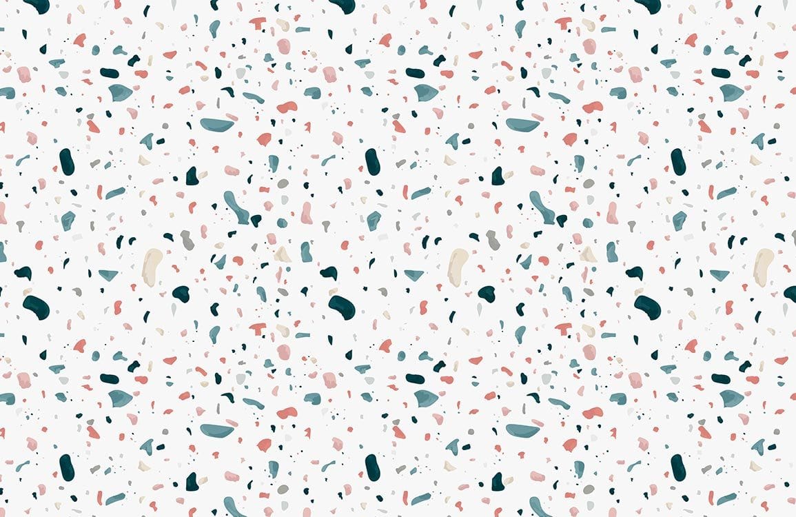 Wallpaper Mural with an Irregular Chipped Marble Pattern to Decorate the Room