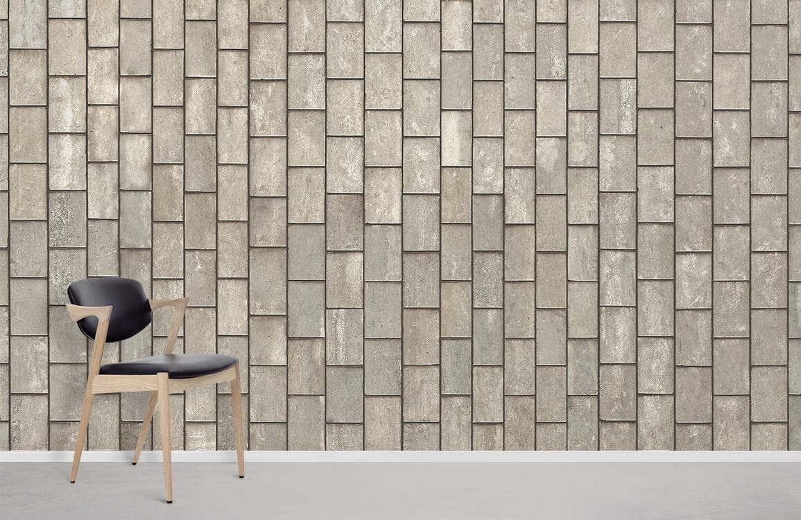 Home Decoration Featuring a Light Brick Wallpaper Mural