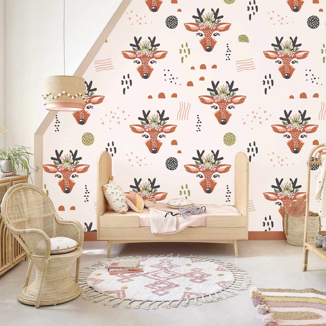 Red Deer Animal Wallpaper Decoration Idea