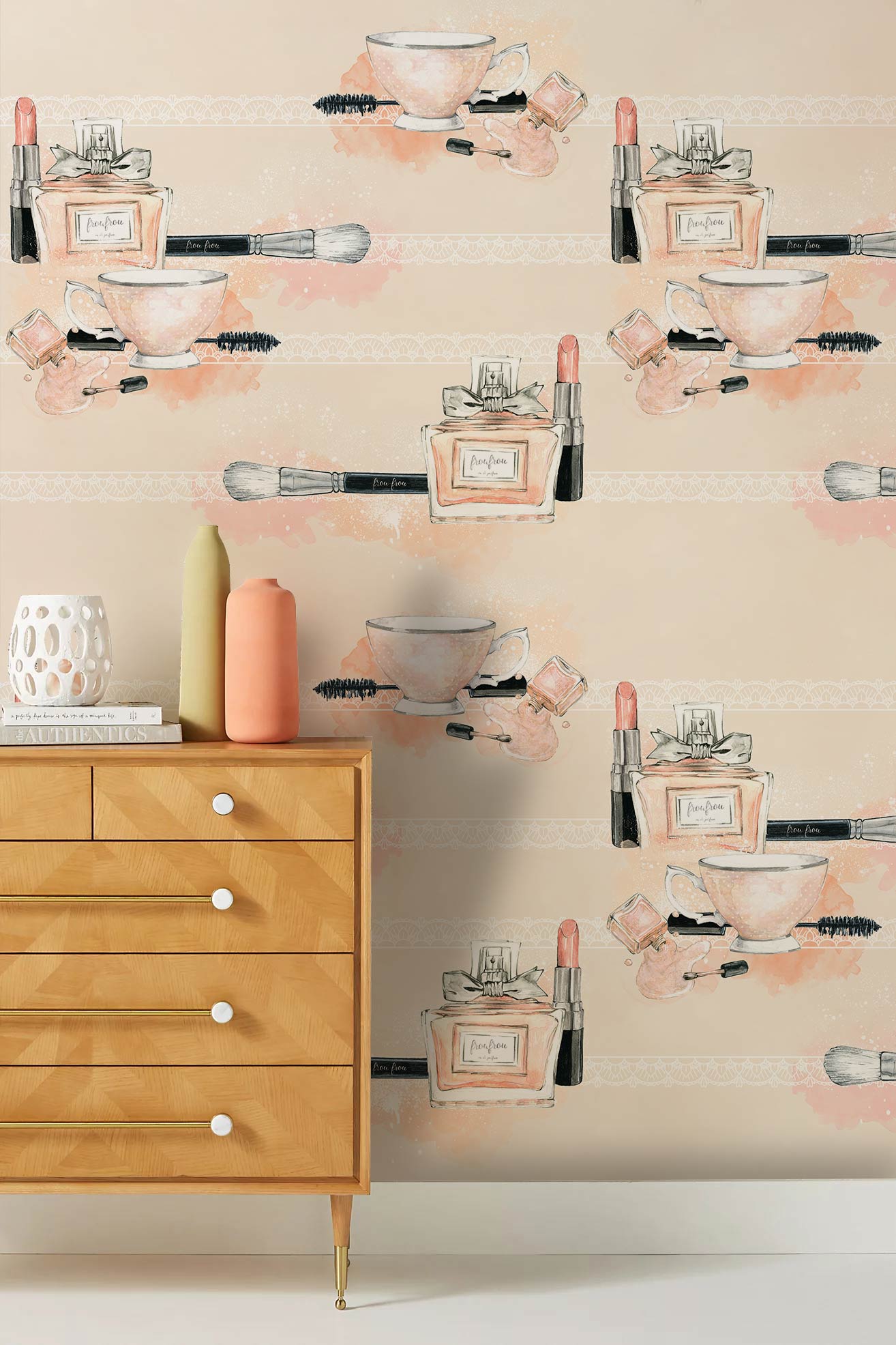Makeup Products Wallpaper Mural Design Art