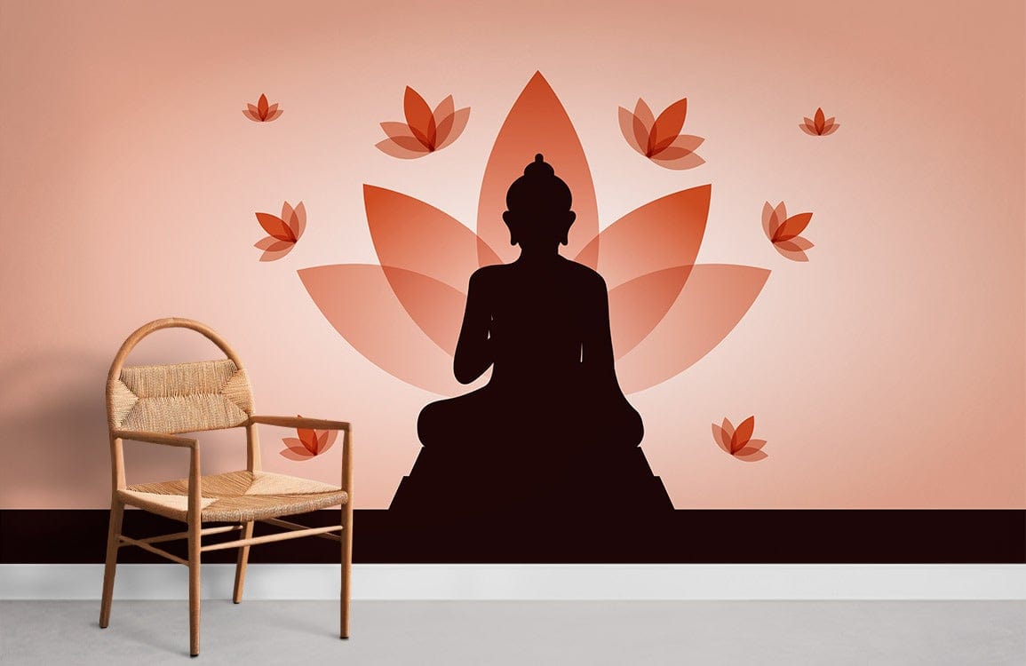 Buddha Samadhi Religious Wall Murals Room