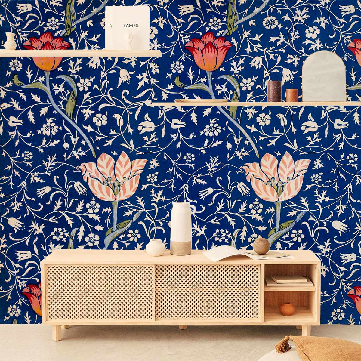 Brocade Vines Flower Wallpaper Decoration