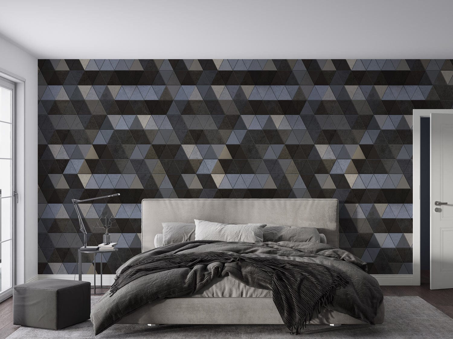 ideas for metal wallpaper murals in the bedroom