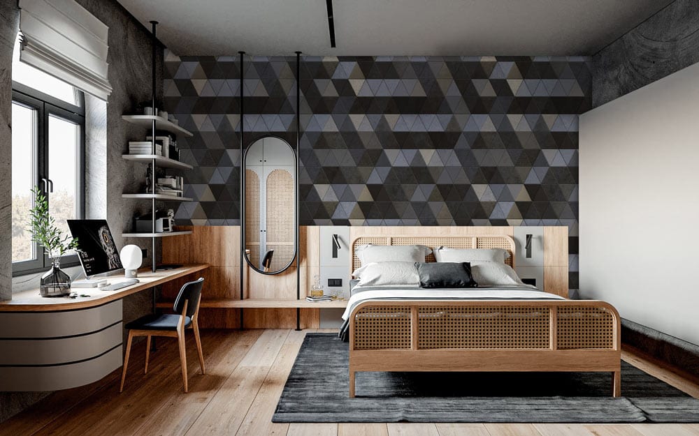 wallpaper with a personal touch for the living room