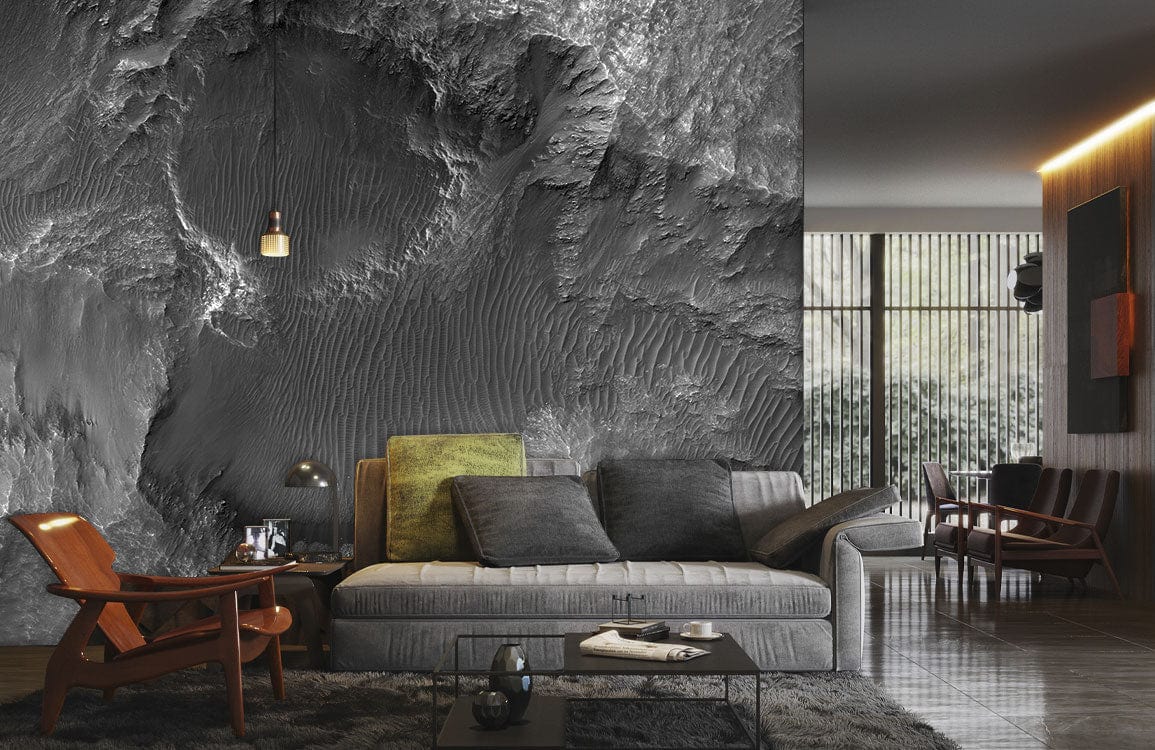 Moon Rock Wallpaper Mural Room Decoration Idea