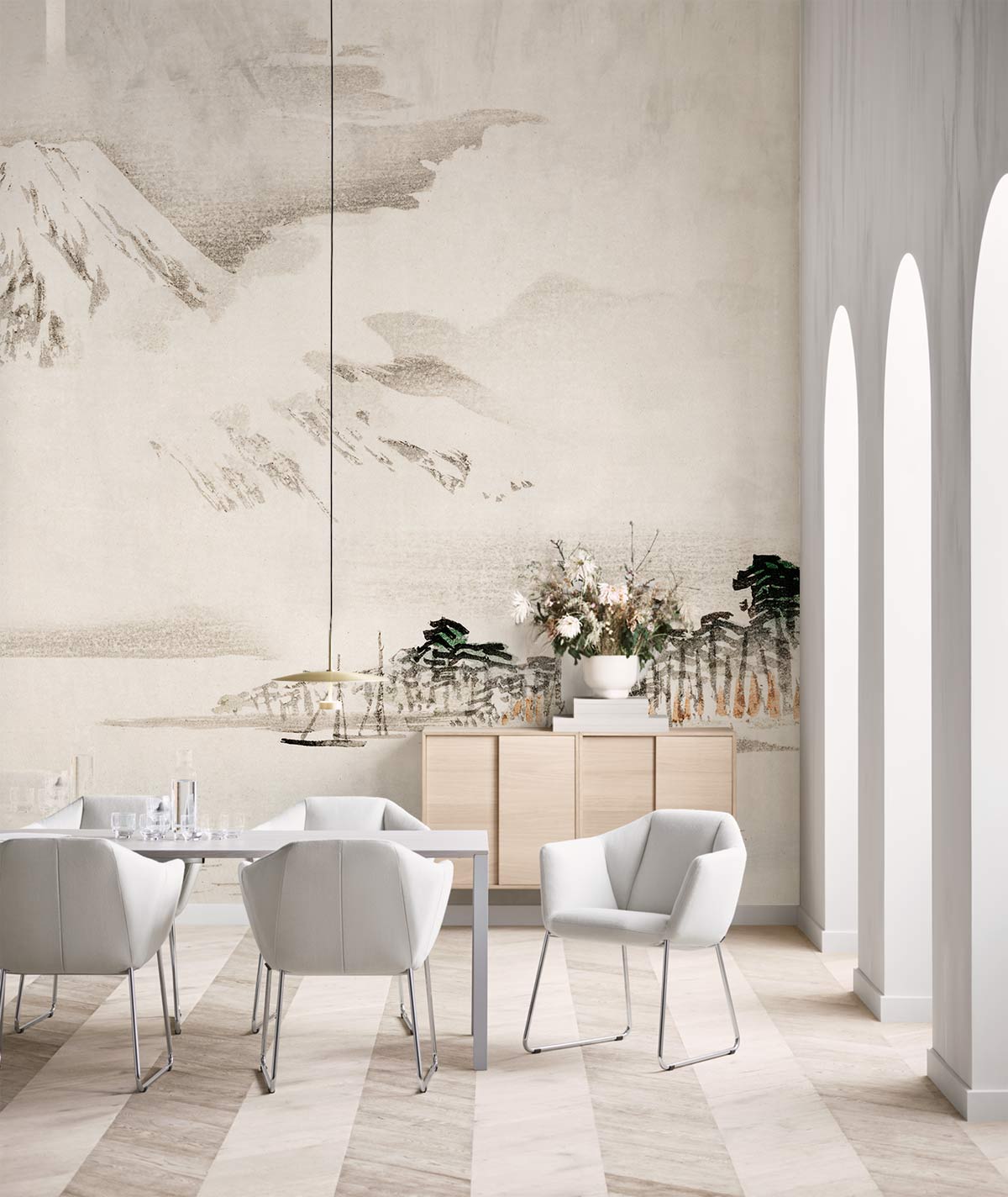 Mount Fuji View Wallpaper Mural Decoration Art