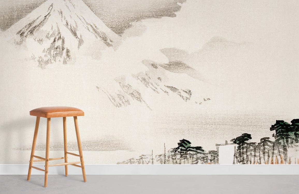 Mount Fuji View Wall Mural For Room