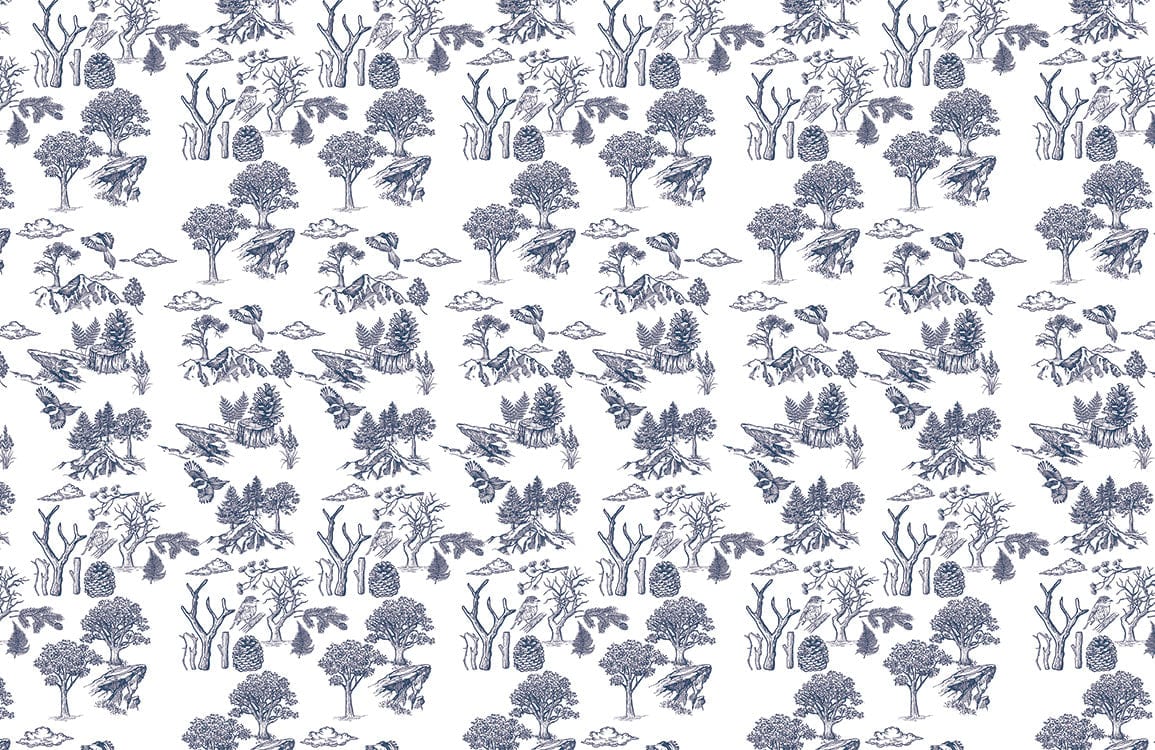 Natural Mountain Forest Wallpaper